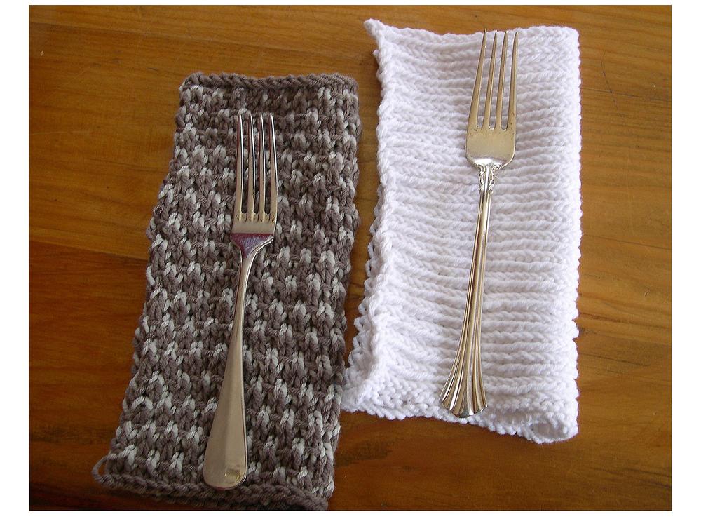 Knitted napkins