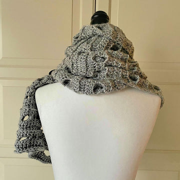 Easy Scarf Pattern: Easy-Drapey One-Rectangle Cowl-Scarf