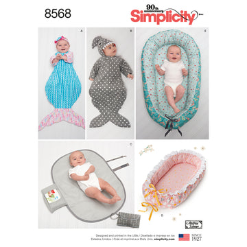 Simplicity 8568 Baby Accessories - Paper Pattern, Size OS (ONE SIZE)