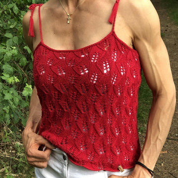 Strickanleitung - Leaves-Top - Sommertop in den Größen S - M - L - XL  - No.221