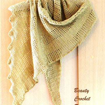 Asymmetrical Shawl "Golden Dragon"