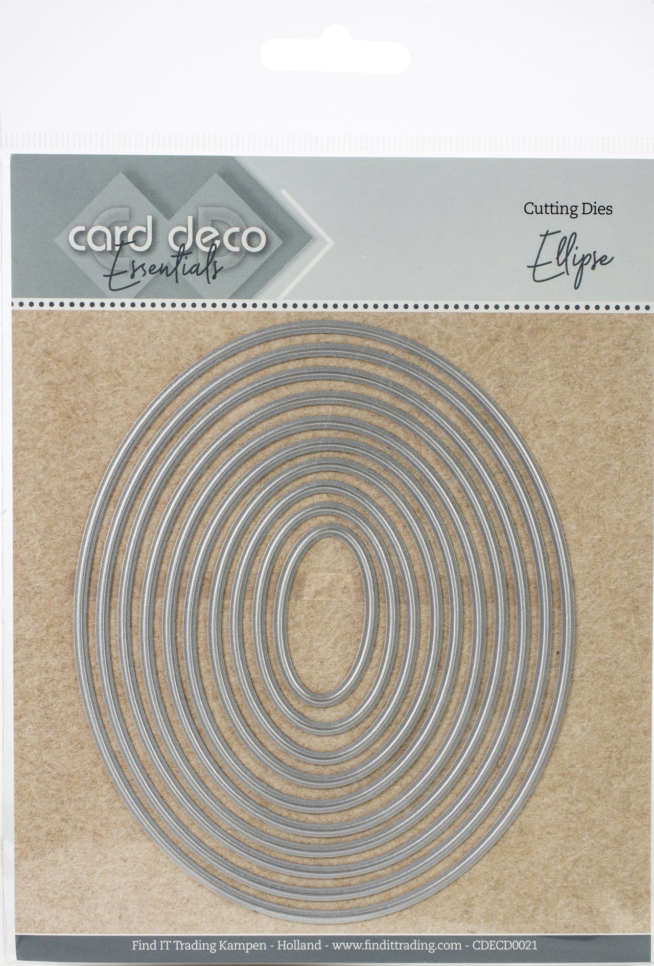 Find It Trading Card Deco Essentials Nesting Cutting Dies - Ellipse