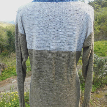 GENEVIEVE, lady's jumper in stocking st in reverse
