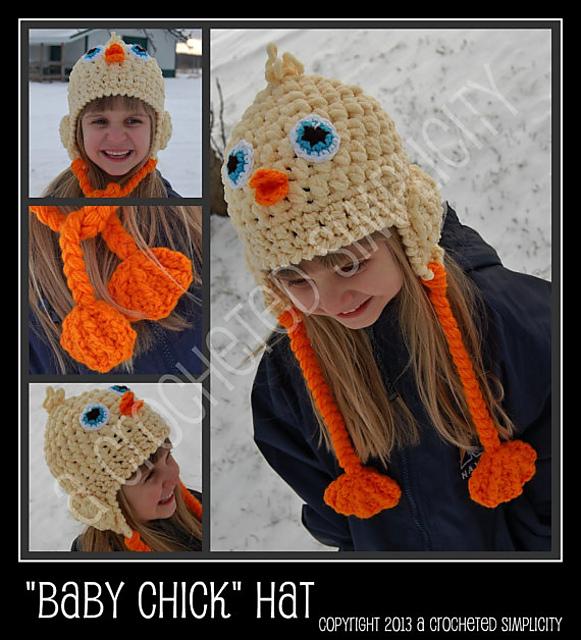 Baby Chick Earflap Hat