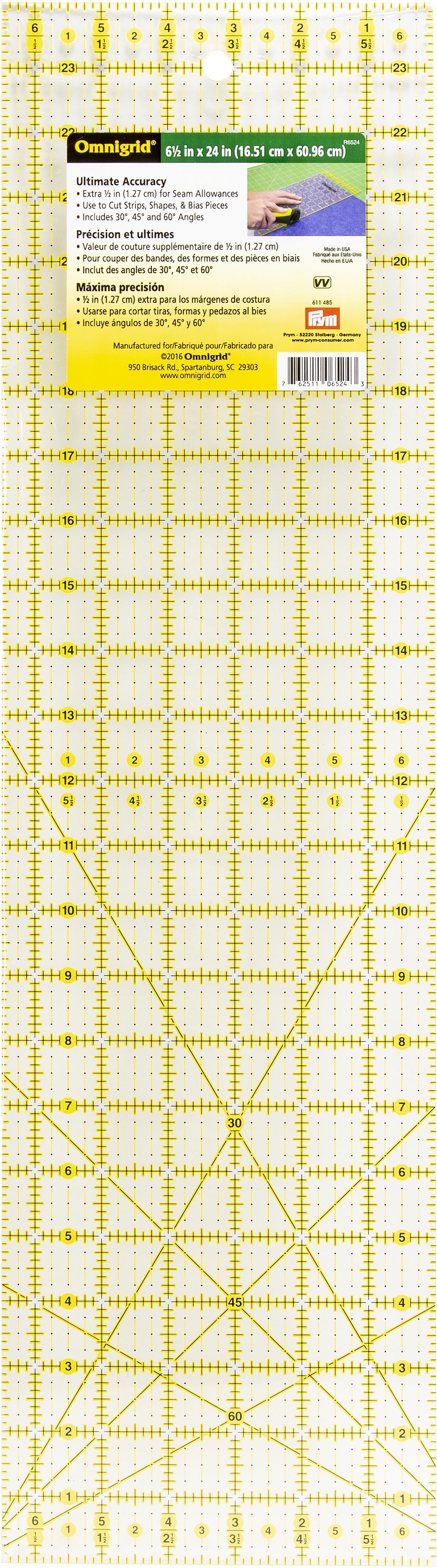 Prym Omnigrid Ruler With Inch Scale