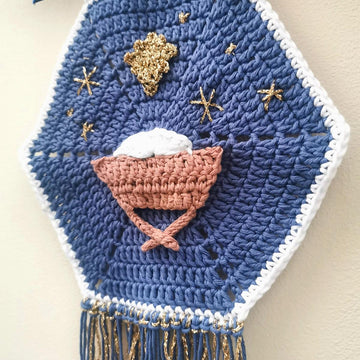 Holy Night nativity wall hanging
