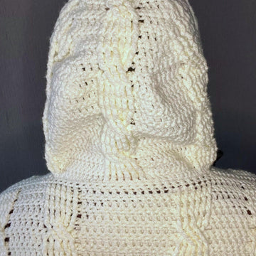 Hooded Aran Cardigan