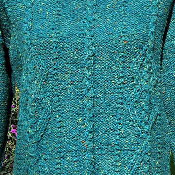 Cabled Diamond Patterned Sweater