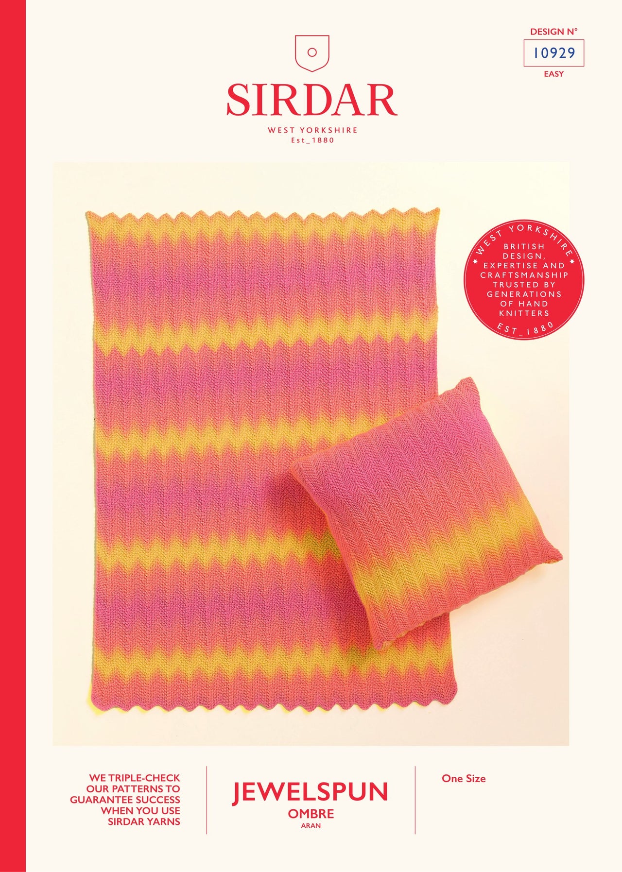 Rippling Colour Sofa Set in Sirdar Jewelspun Ombre - 10929 - Downloadable PDF