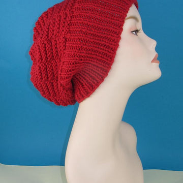 Chunky Basket Stitch Slouch Hat