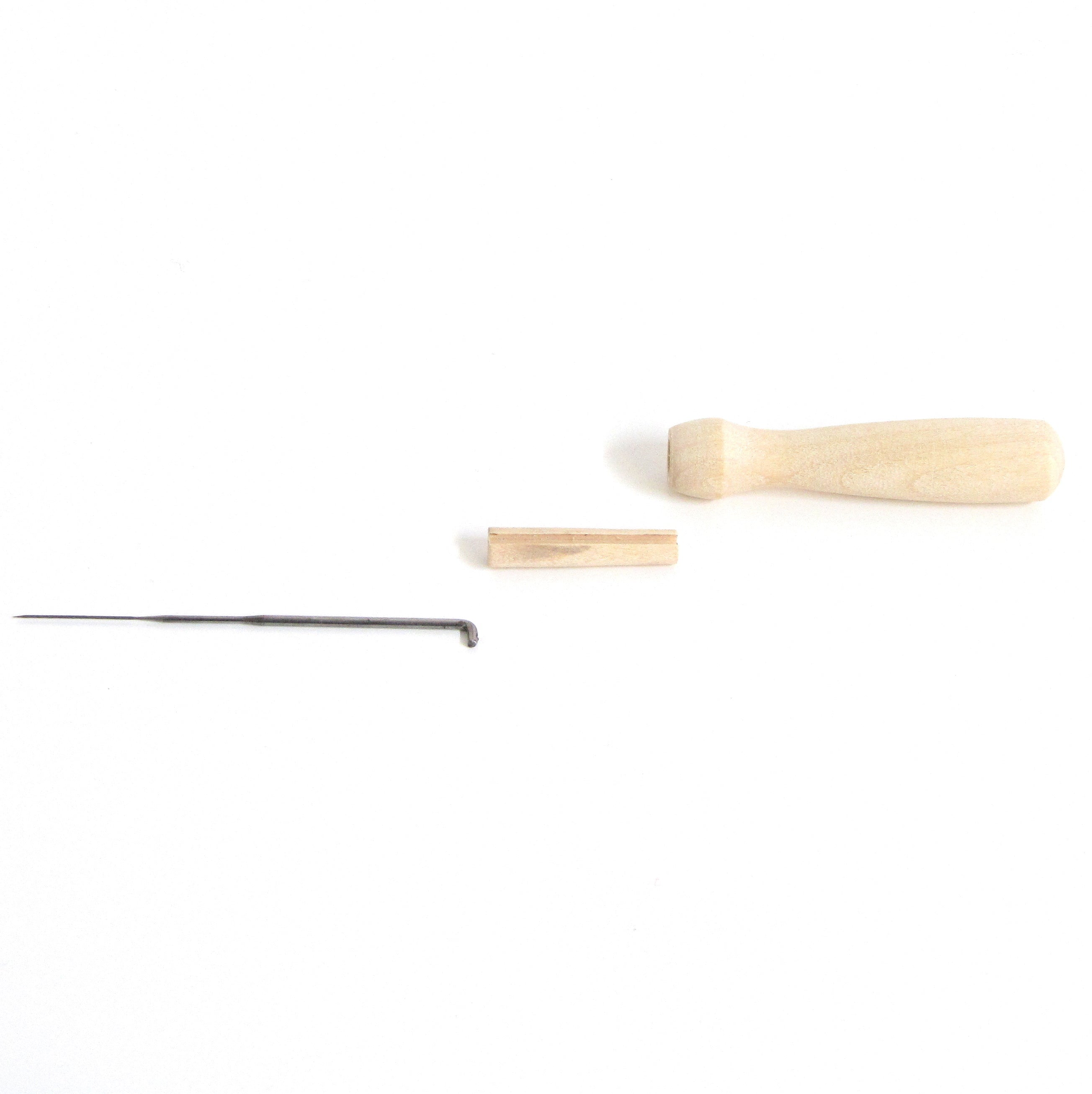 Hawthorn Handmade Wooden Felting Needle Holder