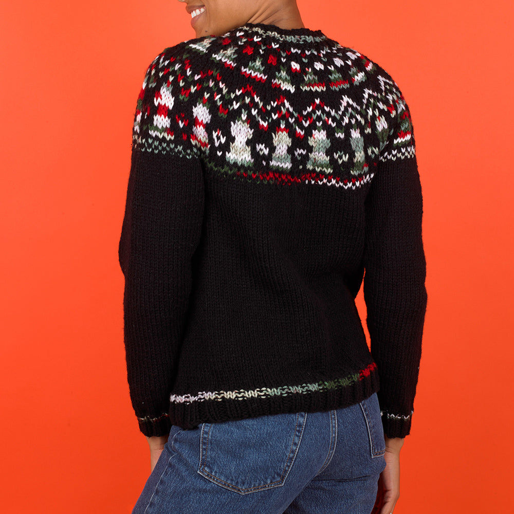 Yuletide Yoke Jumper - Free Knitting Pattern in Paintbox Yarns Simply Chunky & Chunky Pots