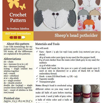 076 Sheep's Head potholder