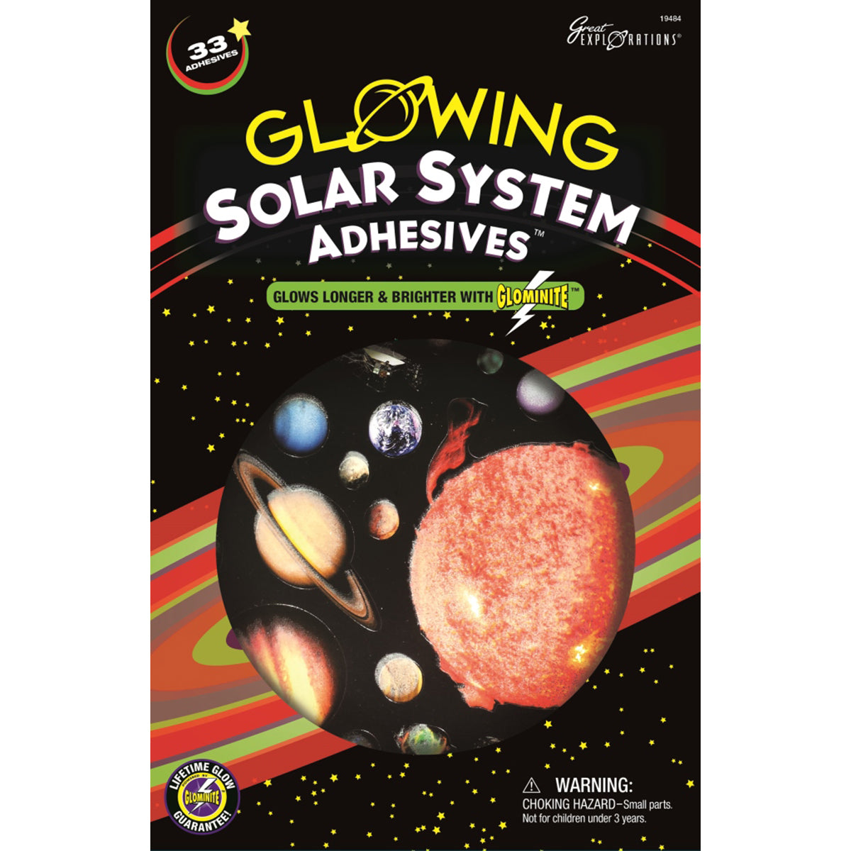 University Games Glowing Adhesives - Solar System