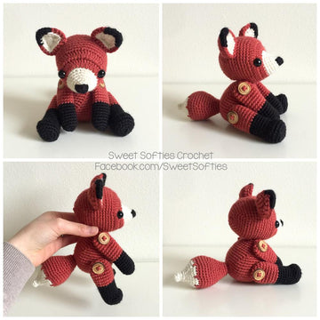 Fletcher the Fox Amigurumi, a Woodland Forest Pal