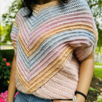 V-Snug Oversized Crochet Tee