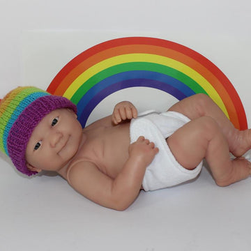 FREE Preemie Baby RAINBOW Stalk Beanie and Pixie Hats