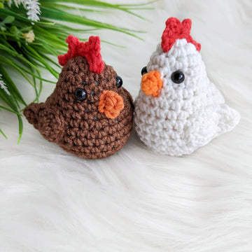 Chicken amigurumi pattern, crochet hen, bird crochet pattern