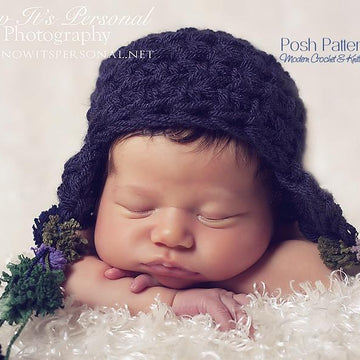 Pom Pom Tassel Earflap Hat Crochet Pattern 236