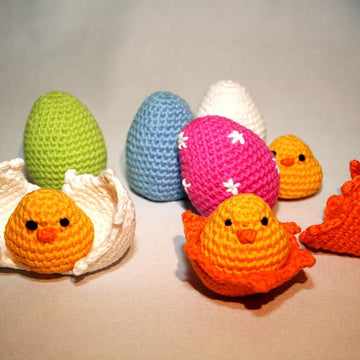 Egg Collection + Chick - Amigurumi