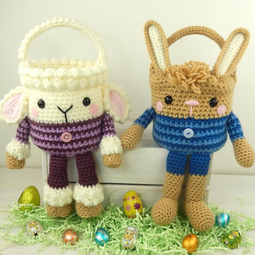 Rabbit and Lamb Easter Baskets