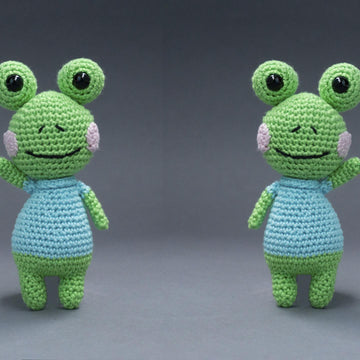 Häkelanleitung Frosch Toni