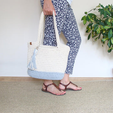 Crochet Medium Tote Bag