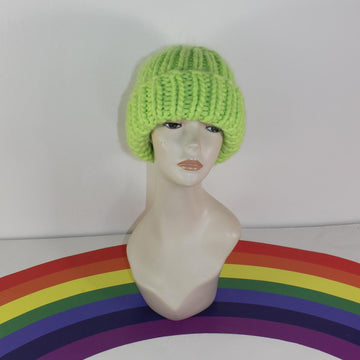Very Super Chunky Rib Beanie Hat Circular
