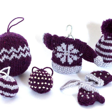 Christmas Glamour Mini Bead Baubles
