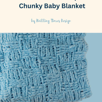 Checks Super Chunky Baby Blanket