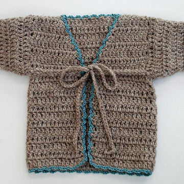 No-Sew Baby Cardigan Crochet Pattern
