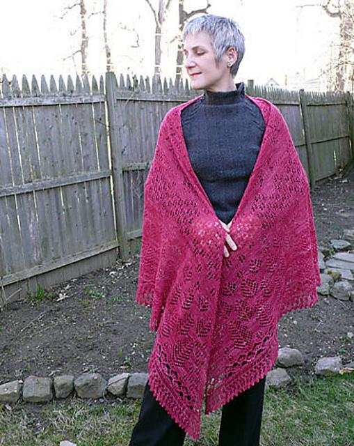 Whispering Pines Triangle Shawl