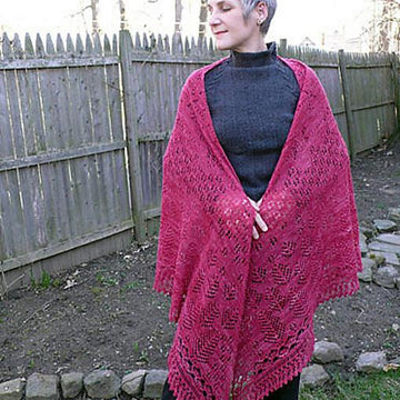 Whispering Pines Triangle Shawl