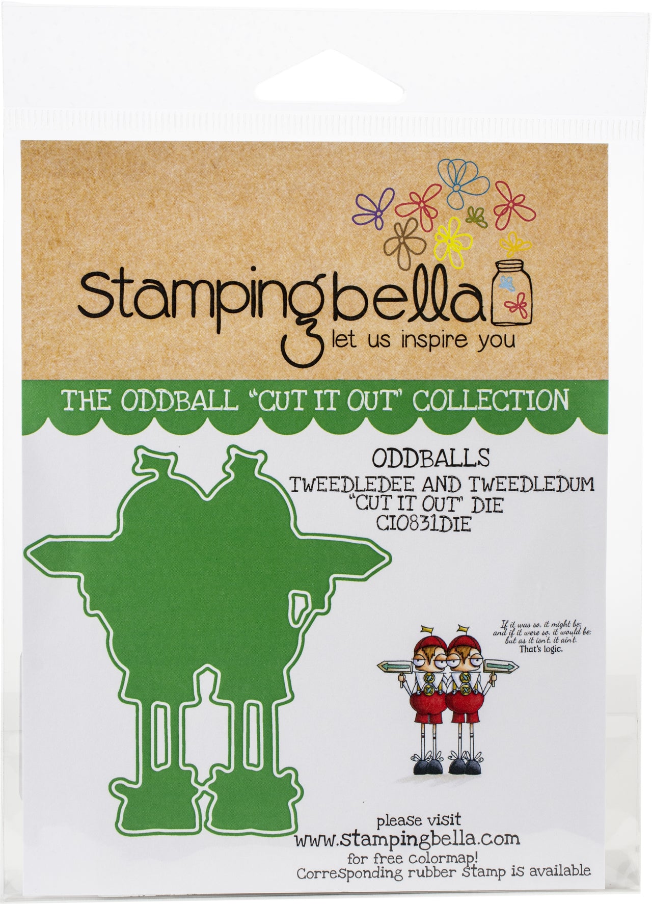 Stamping Bella Cut It Out Dies - Oddball Tweedle Dee & Tweedle Dum