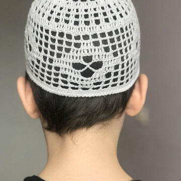 Islamic crochet prayer hat