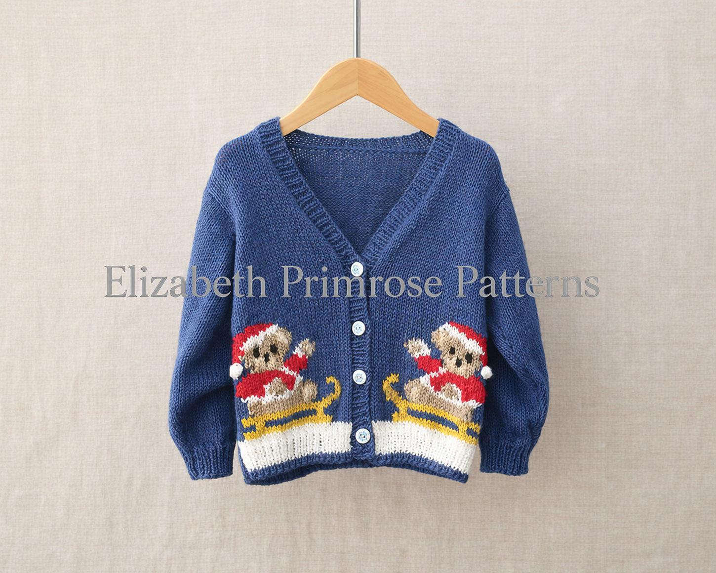 Sleigh Ride Teddies Cardigan P163