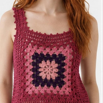 Picot Crochet Vest Top