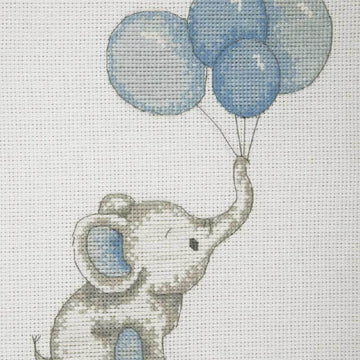 Anchor Boy Balloons Cross Stitch Kit
