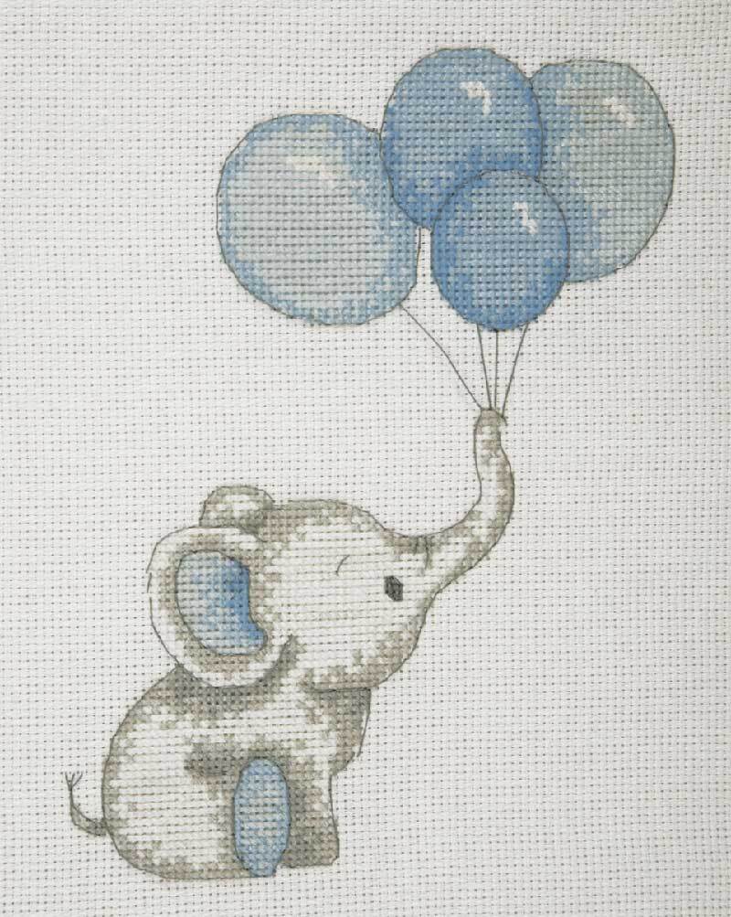Anchor Boy Balloons Cross Stitch Kit