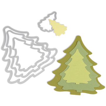 Sizzix Framelits Dies 4/Pkg - Christmas Trees