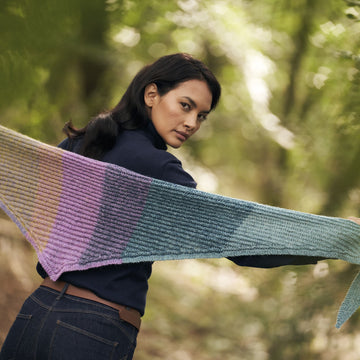 Stages Scarf in Rowan Kidsilk Haze and Felted Tweed - Downloadable PDF