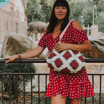 Bag with granny squares