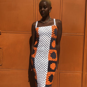 Honeycomb Granny Square Dress