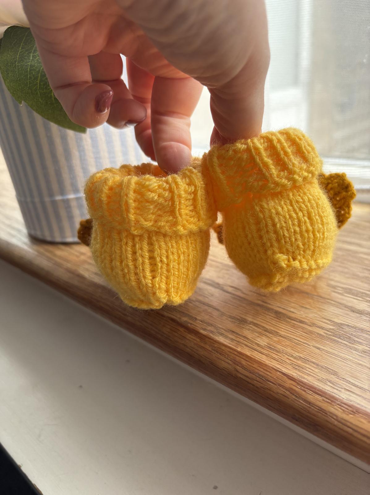 Lion Baby Booties