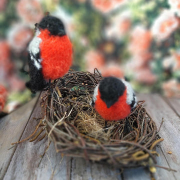 Bullfinch, Tit, Sparrow, Coalmouse bird, Amigurumi bird