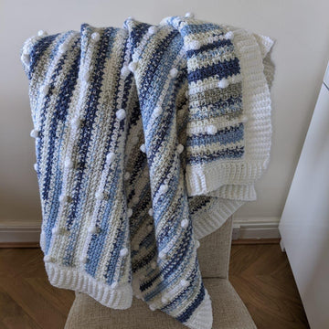 Bobble baby boy blanket pattern