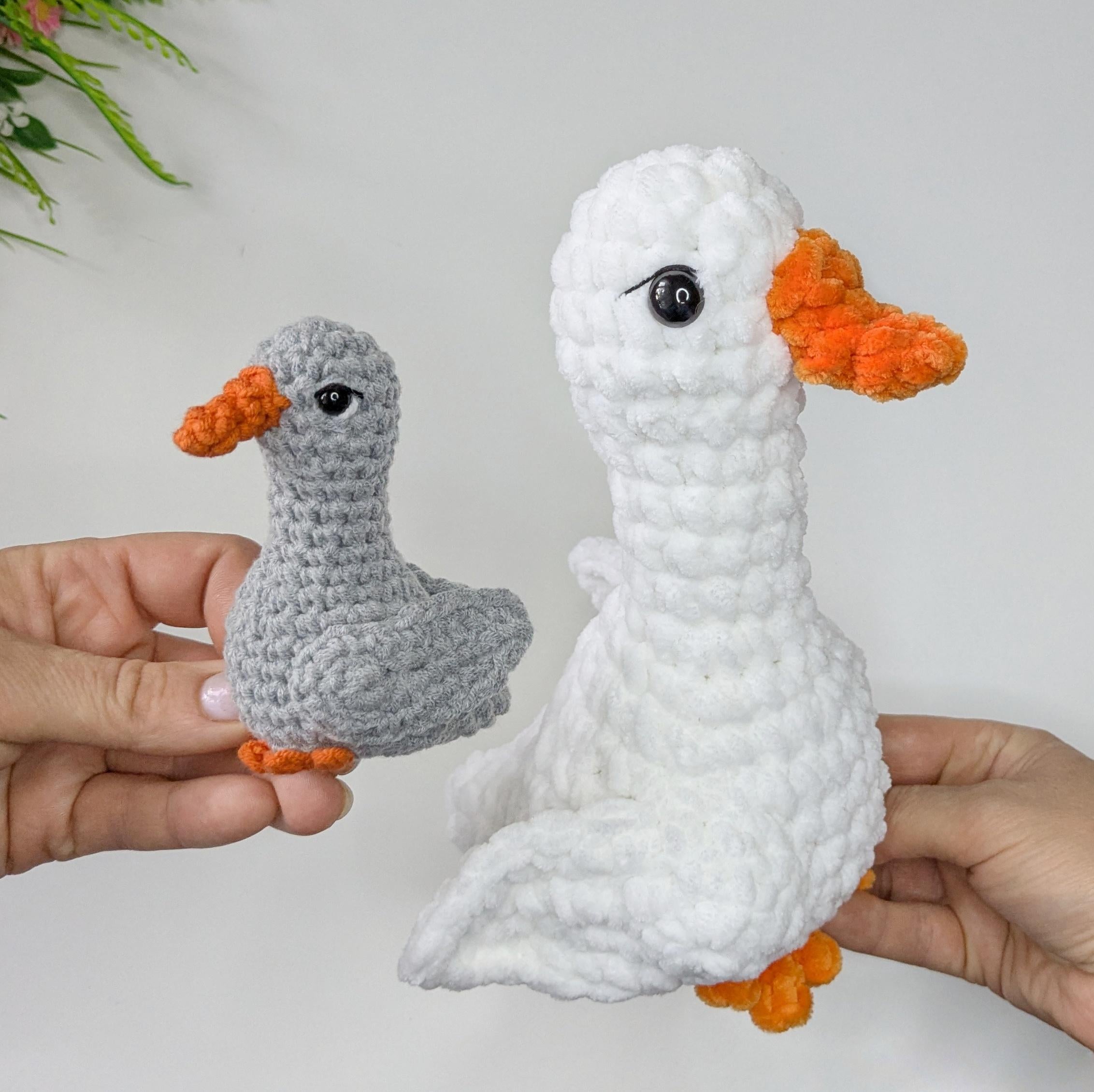 Crochet Goose Amigurumi Pattern, Easy Crochet Mini Bird