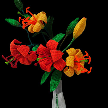 Crochet Tiger lily flowers