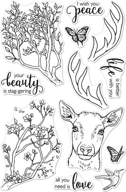 Hero Arts Clear Stamps 4"X6" - Staggering Branches