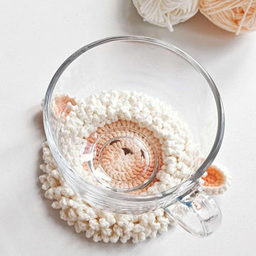 Lamb Coaster,Crochet Coasters,Crochet Animals,Crochet Patterns for Beginners